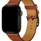 Apple Watch Uyumlu Multi Hole Deri Kordon Ocre  bikordon