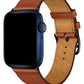 Apple Watch Compatible Multi Hole Leather Band Ocre