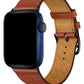 Apple Watch Uyumlu Multi Hole Deri Kordon Ocre  bikordon