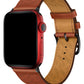 Apple Watch Compatible Multi Hole Leather Band Ocre