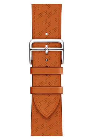 Apple Watch Uyumlu Multi Hole Deri Kordon Orangeade  bikordon