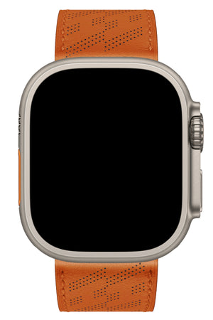Apple Watch Uyumlu Multi Hole Deri Kordon Orangeade  bikordon