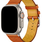 Apple Watch Uyumlu Multi Hole Deri Kordon Orangeade