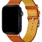 Apple Watch Uyumlu Multi Hole Deri Kordon Orangeade