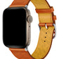 Apple Watch Uyumlu Multi Hole Deri Kordon Orangeade