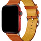 Apple Watch Uyumlu Multi Hole Deri Kordon Orangeade