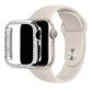 Apple Watch Uyumlu Bumper Taşlı Parlak Kasa Platinum
