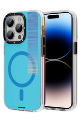 Youngkit Pure iPhone 14 Pro Max Magsafe Mavi Kılıf