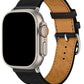 Apple Watch Uyumlu Multi Hole Deri Kordon Pure Black