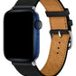 Apple Watch Uyumlu Multi Hole Deri Kordon Pure Black  bikordon