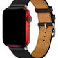 Apple Watch Uyumlu Multi Hole Deri Kordon Pure Black  bikordon