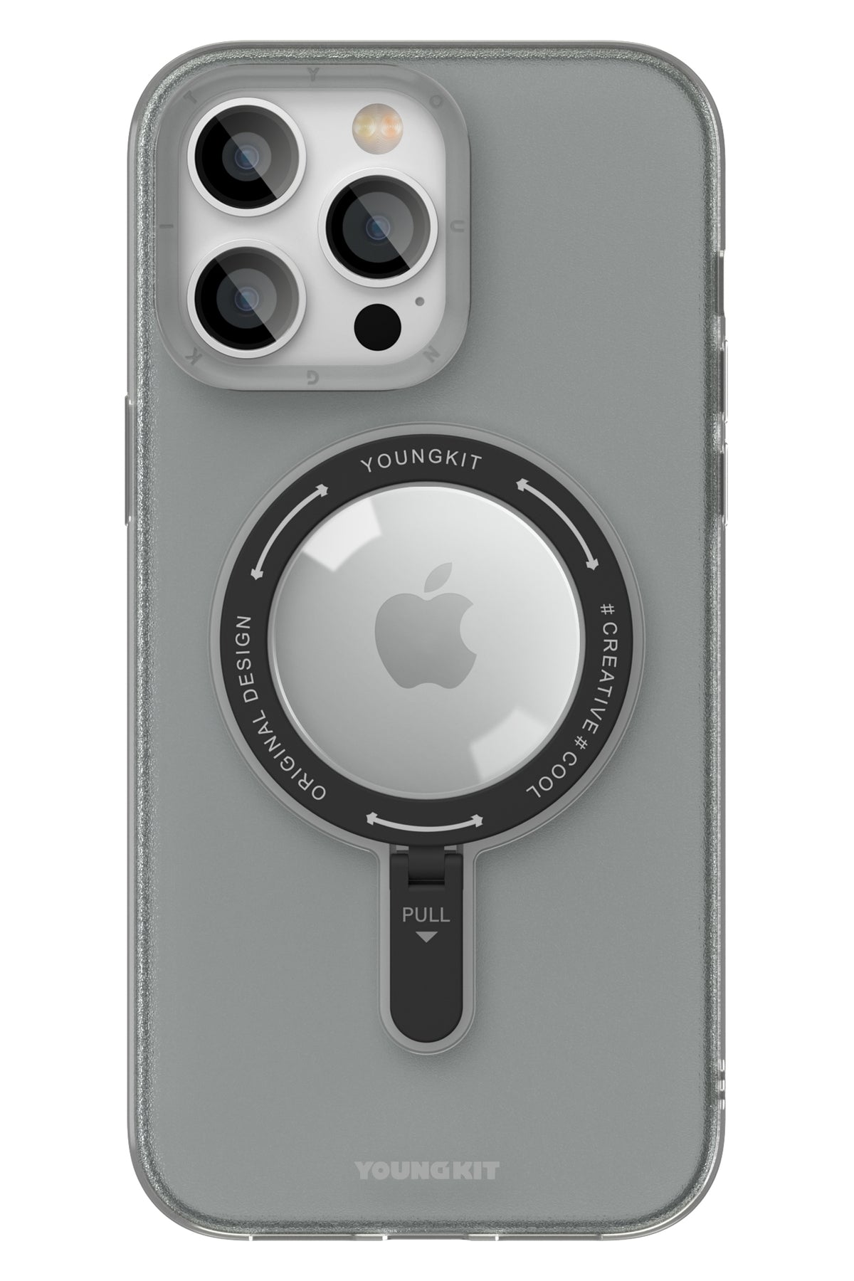 Youngkit Rock iPhone 14 Pro Max Magsafe Siyah Stand Kılıf  Youngkit