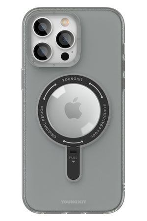 Youngkit Rock iPhone 14 Pro Max Magsafe Siyah Stand Kılıf  Youngkit