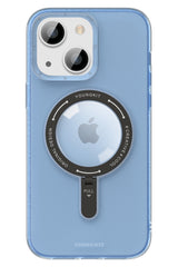 Youngkit Rock iPhone 14 Plus Magsafe Mavi Stand Kılıf