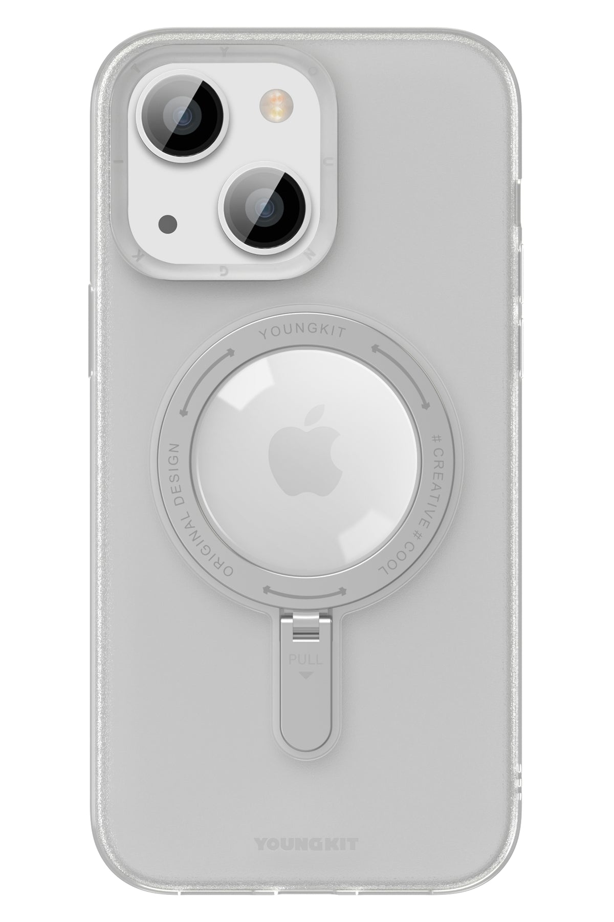 Youngkit Rock iPhone 14 Plus Magsafe Beyaz Stand Kılıf  Youngkit