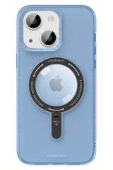 Youngkit Rock iPhone 14 Magsafe Mavi Stand Kılıf