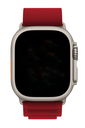 Apple Watch Uyumlu Alpine Loop Kordon Rojo  bikordon