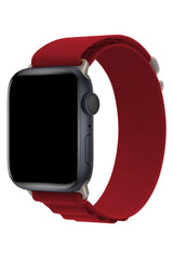 Apple Watch Uyumlu Alpine Loop Kordon Rojo