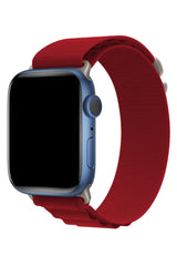Apple Watch Uyumlu Alpine Loop Kordon Rojo