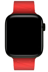 Apple Watch Uyumlu Cross Loop Silikon Kordon Rubinrod