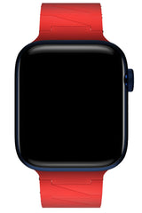 Apple Watch Uyumlu Cross Loop Silikon Kordon Rubinrod