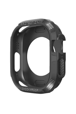 Apple Watch Ultra Uyumlu Armor Kasa Koruyucu Smokey  bikordon