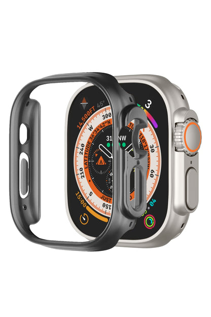 Apple Watch Ultra Uyumlu Kasa Koruyucu Bumper Space Gray 49mm bikordon