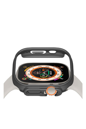 Apple Watch Ultra Uyumlu Kasa Koruyucu Bumper Space Gray  bikordon