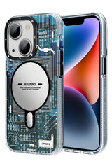 Youngkit Technology iPhone 14 Magsafe Uyumlu Mavi Kılıf