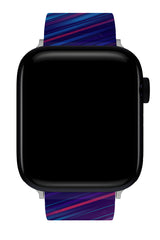 Apple Watch Uyumlu UV Baskılı Silikon Kordon Untime