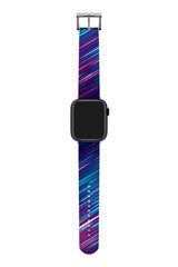 Apple Watch Uyumlu UV Baskılı Silikon Kordon Untime