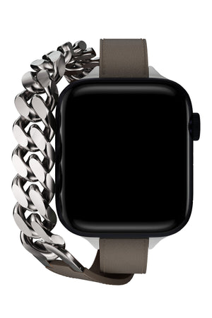 Apple Watch Uyumlu Double Tour Deri Kordon Vizon  bikordon