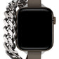 Apple Watch Uyumlu Double Tour Deri Kordon Vizon  bikordon