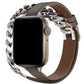 Apple Watch Compatible Double Tour Leather Band Mink 