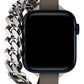 Apple Watch Uyumlu Double Tour Deri Kordon Vizon  bikordon