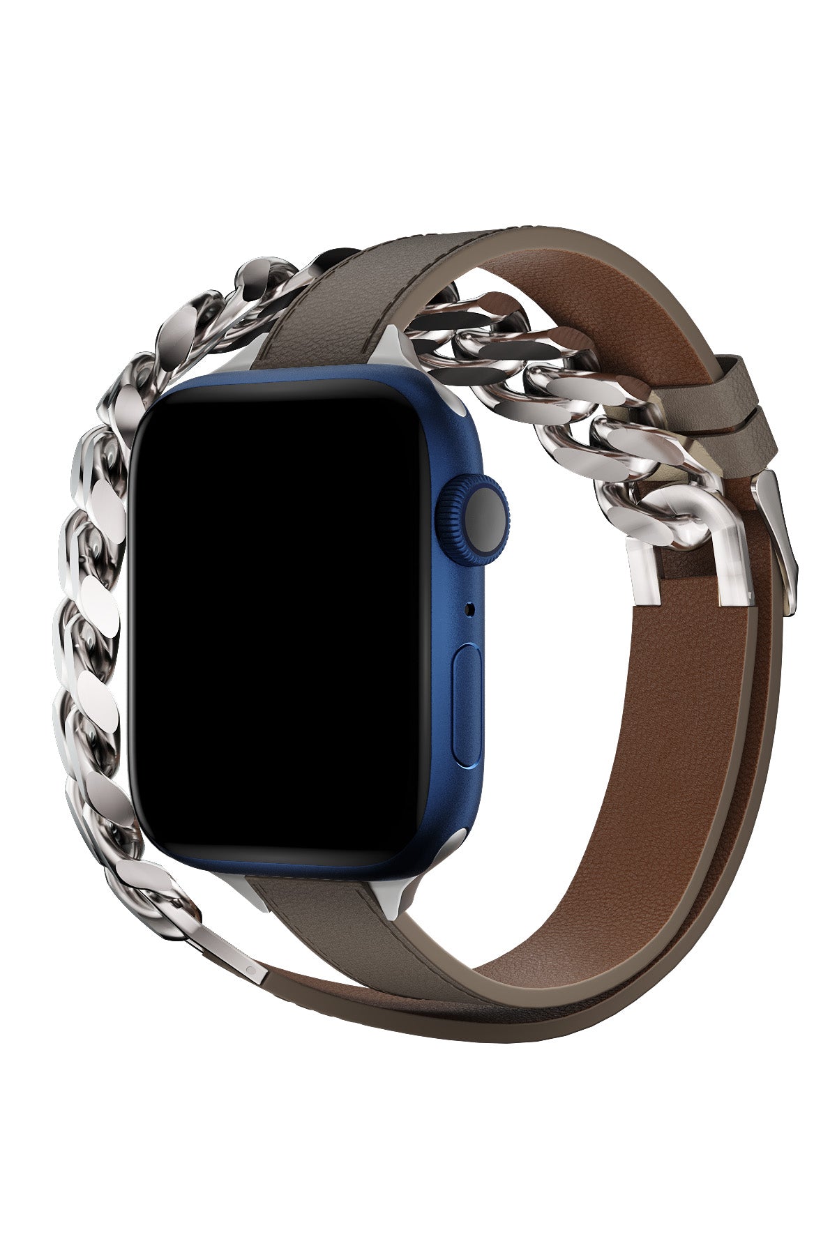 Apple Watch Uyumlu Double Tour Deri Kordon Vizon  bikordon