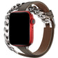 Apple Watch Uyumlu Double Tour Deri Kordon Vizon  bikordon