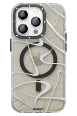 Youngkit Water Ink iPhone 14 Pro Max Magsafe Black Case 