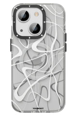 Youngkit Water Ink iPhone 14 Plus Magsafe Beyaz Kılıf