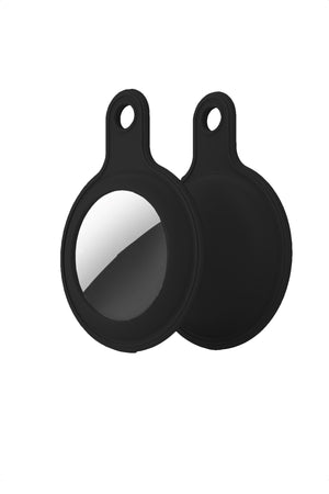 Wiwu Apple Airtag Compatible Silicone Keychain 4-Pack Black 