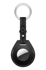 Wiwu Apple Airtag Uyumlu Deri Anahtarlık Black