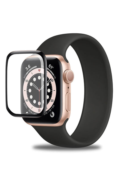 Wiwu Apple Watch Uyumlu Kavisli 3D Ekran Koruyucu Full Yapışkanlı 2'li Set