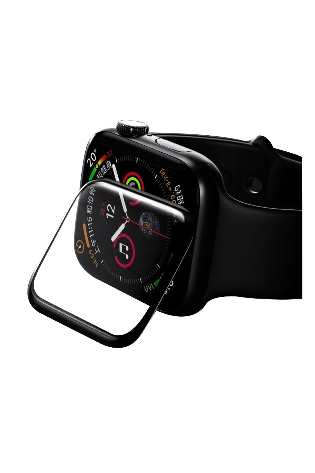 Wiwu Apple Watch Uyumlu Kavisli 3D Ekran Koruyucu Full Yapışkanlı 2'li Set  Wiwu
